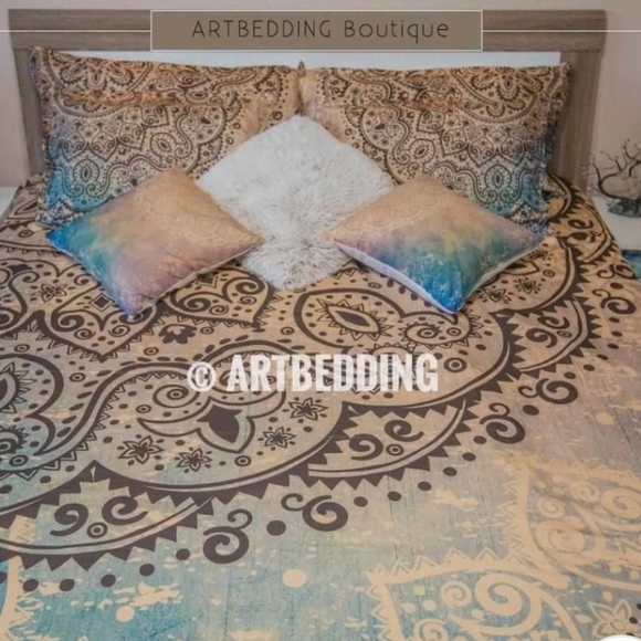 Art Bedding Bohemian Twin Duvet Cover Set - Picture 2 of 10